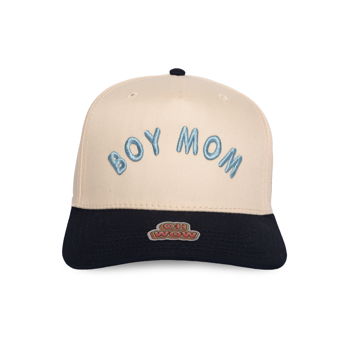 Boy Mom - Natural & Navy Hat