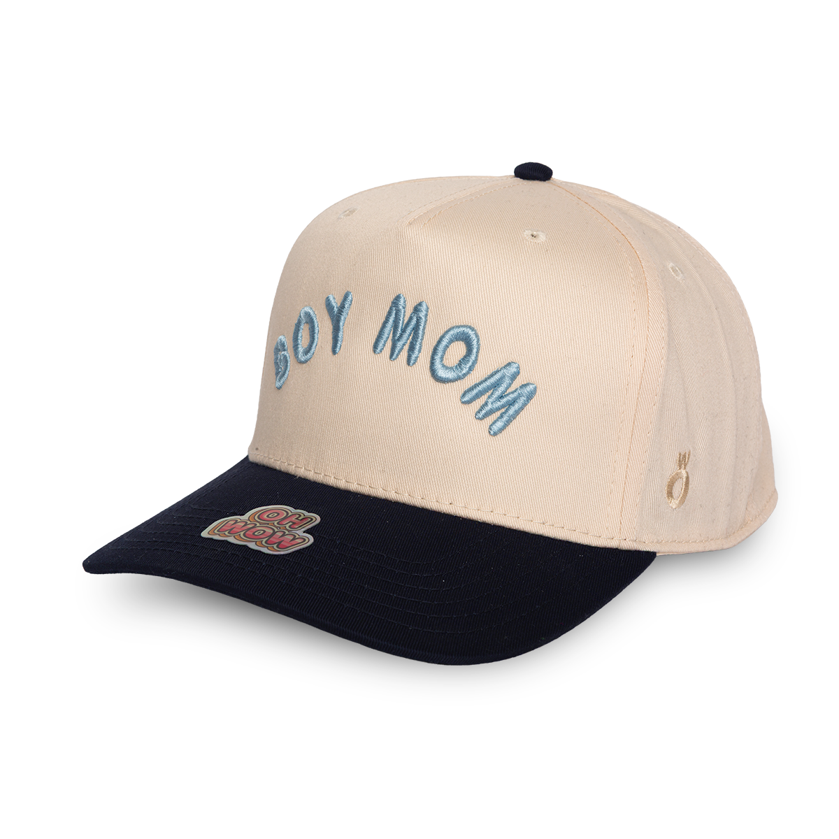 Boy Mom - Natural & Navy Hat