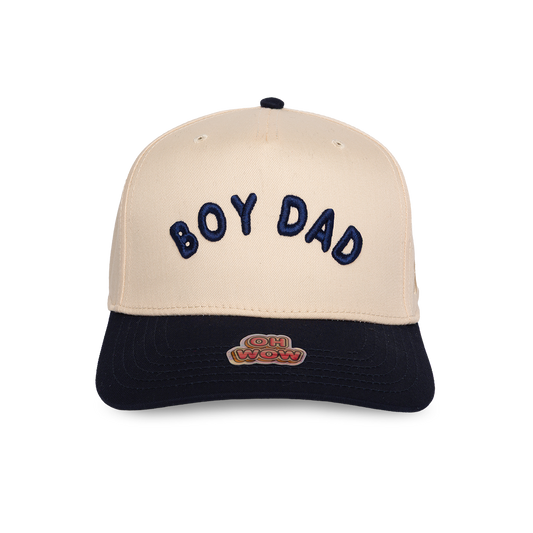 Boy Dad - Natural & Navy Hat